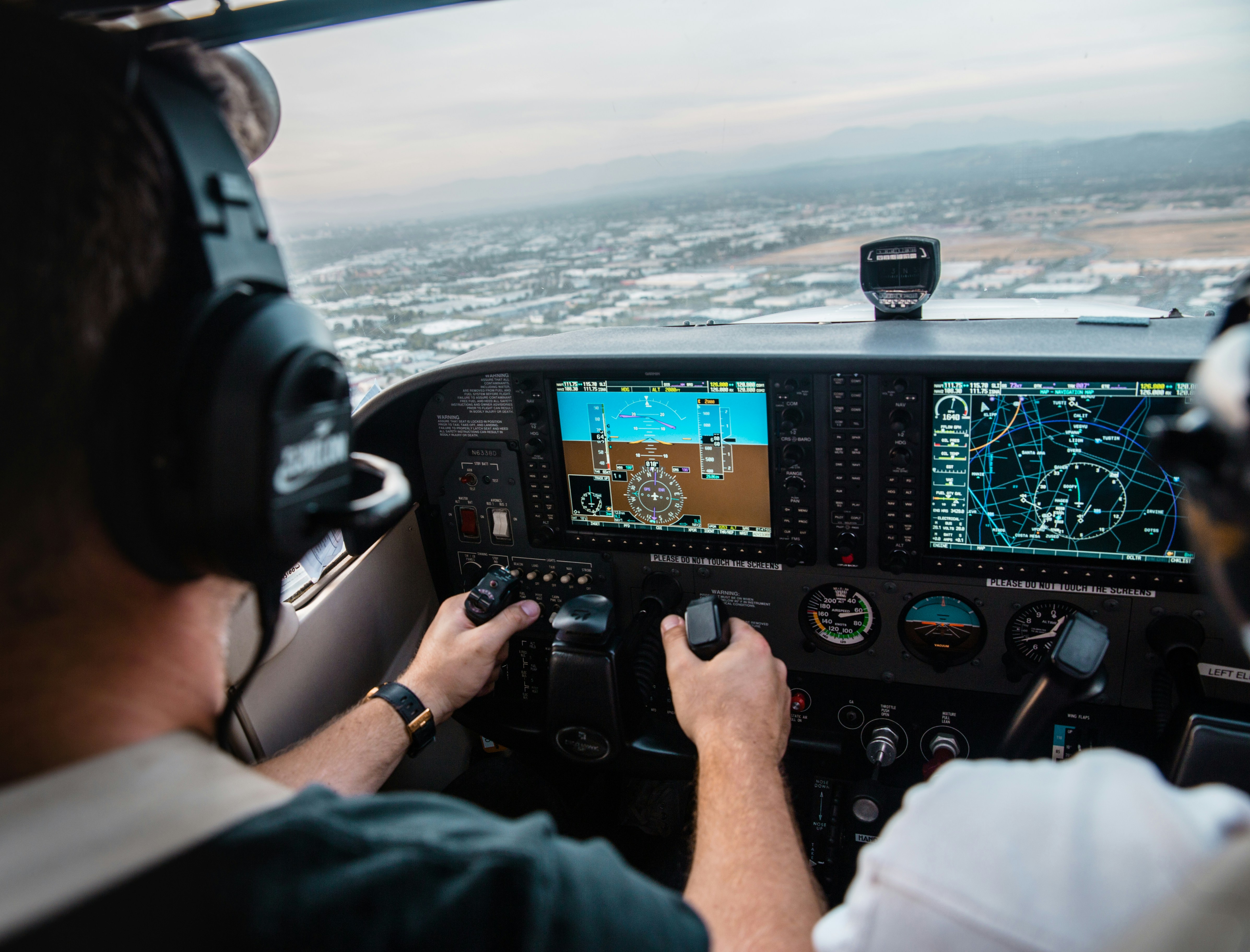 The view from the cockpit